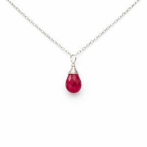N98113 Pink Sapphire Necklace